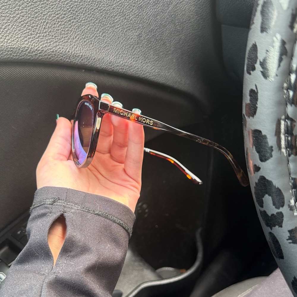 Michael Kors Tortoiseshell Rectangular Sunglasses - image 3